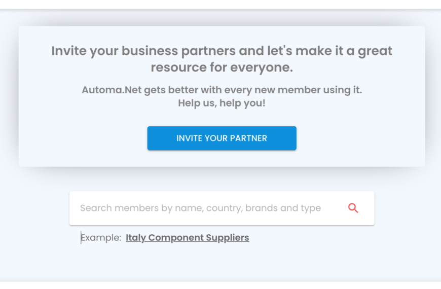 Invite your partner to Automa.Net