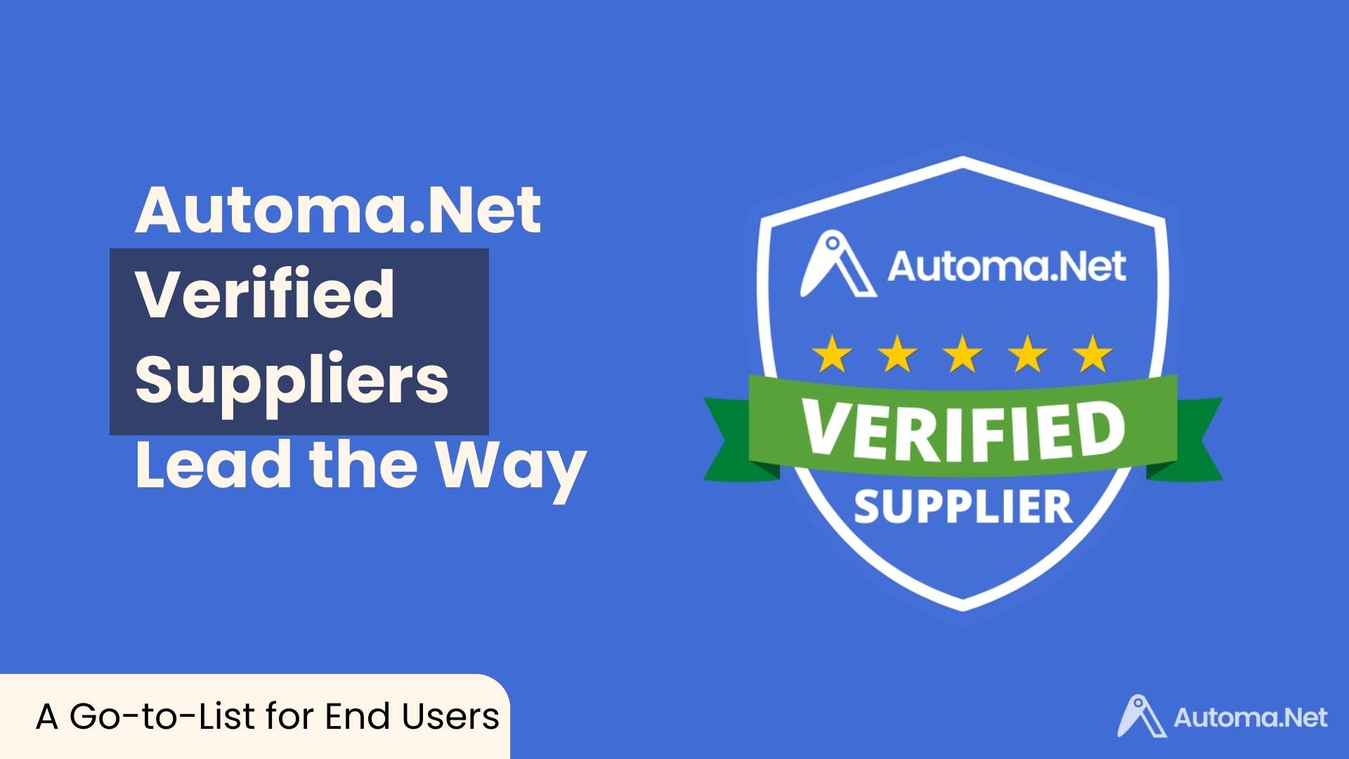 Verified Supplier Badge on Automa.Net